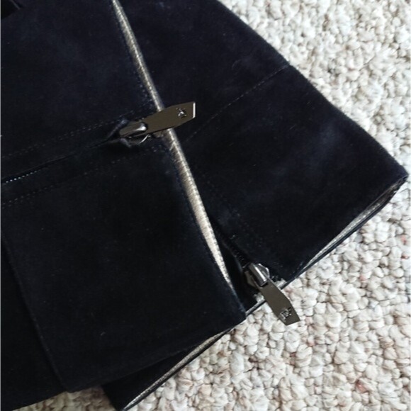 Diane Von Furstenberg black suede Soft leather Boots size 7M - Picture 7 of 12